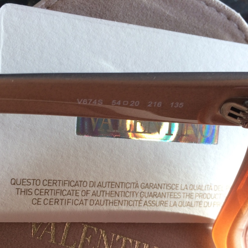 🍃💗NIB Valentino Havana Brown Squared Sunnies - Picture 8 of 8